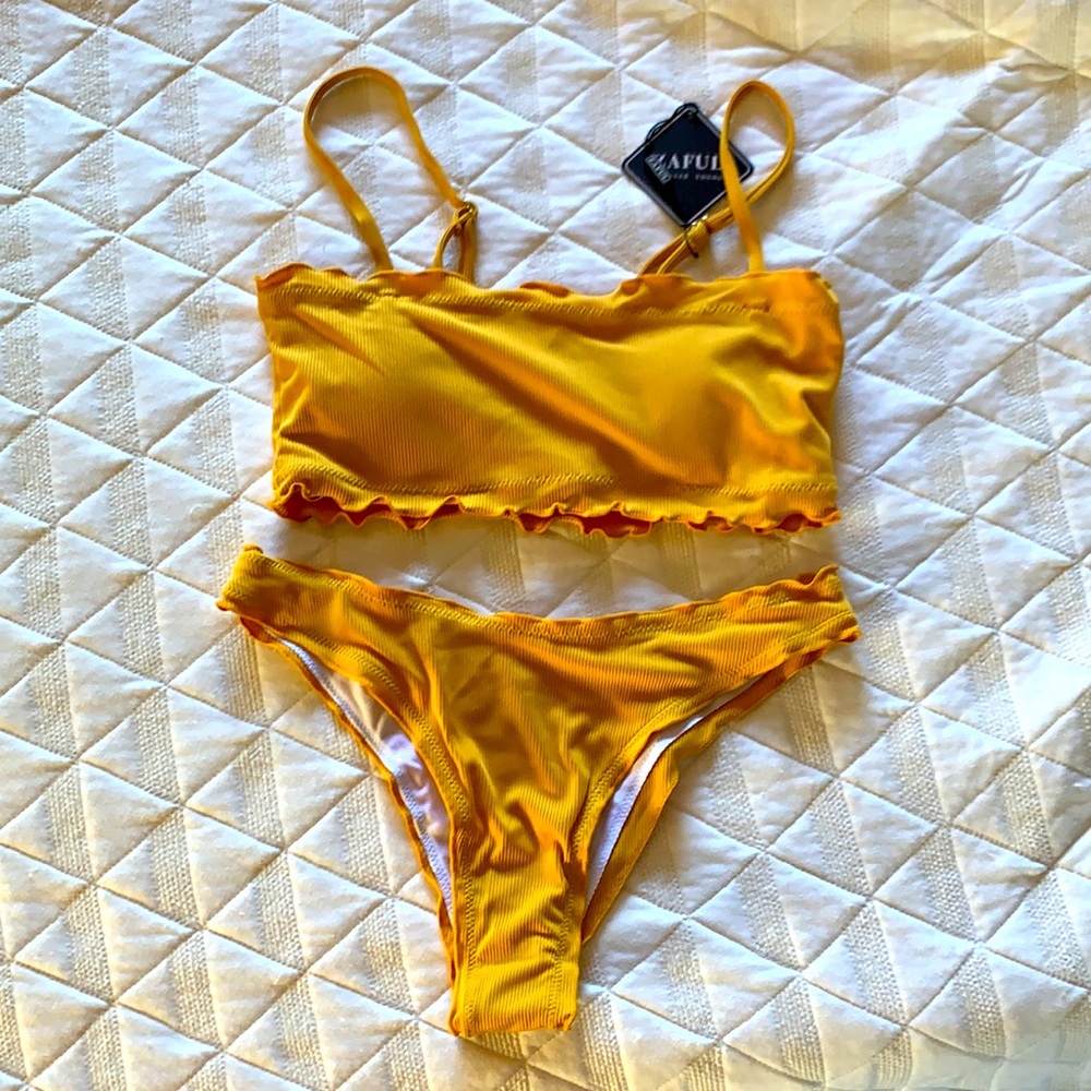 Yellow bikini